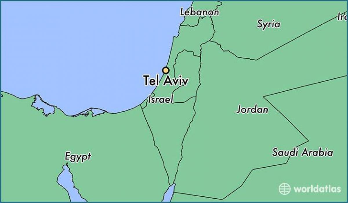mapa Tel Aviv svete