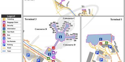 Ben gurion airport terminal 3 mapu