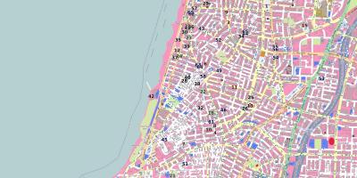Mapa rabin námestie Tel Aviv