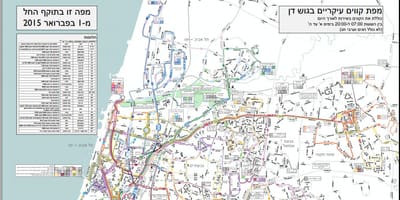 Centrálna autobusová stanica Tel Aviv mapu